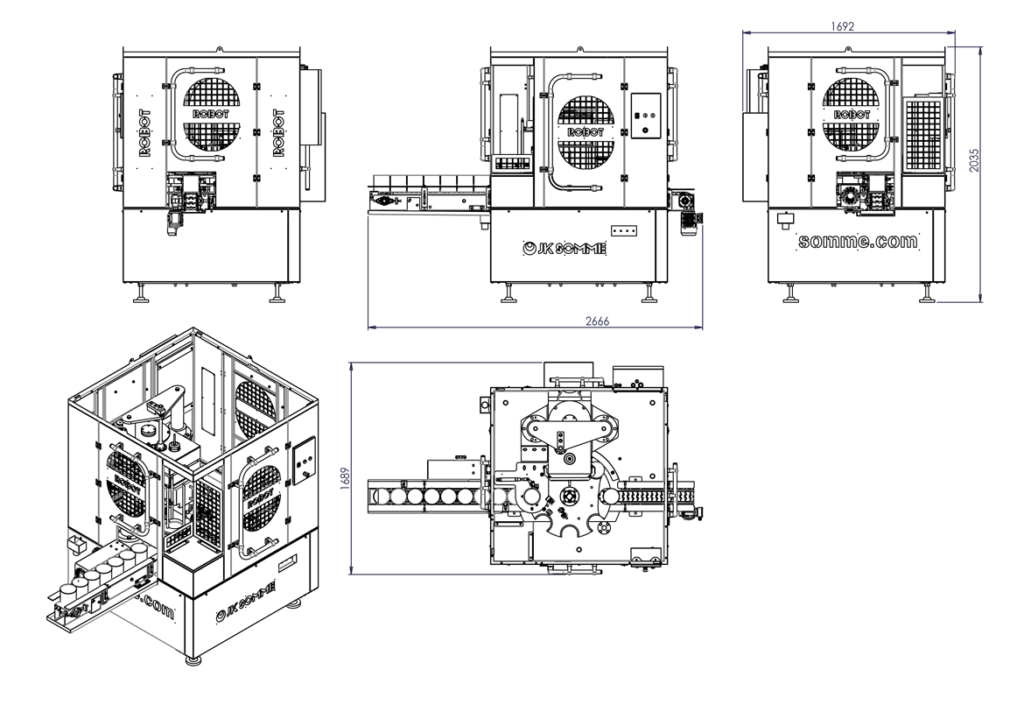 Automatic canning machine ROBOT 80 | Jk Somme can seamer